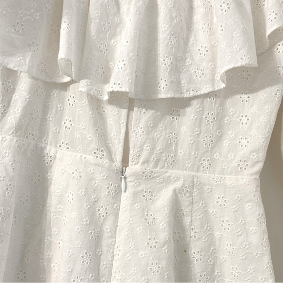 FOR LOVE & LEMONS Bora Bora Eyelet Romper in White Size XS - Picture 10 of 12